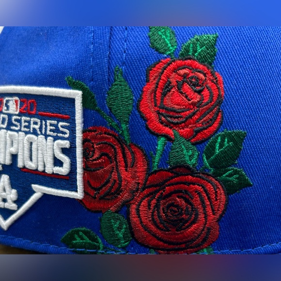 NEW Los Angeles Dodgers PRO STANDARD Roses 2020 World Series Champs Pink UV - Picture 10 of 14